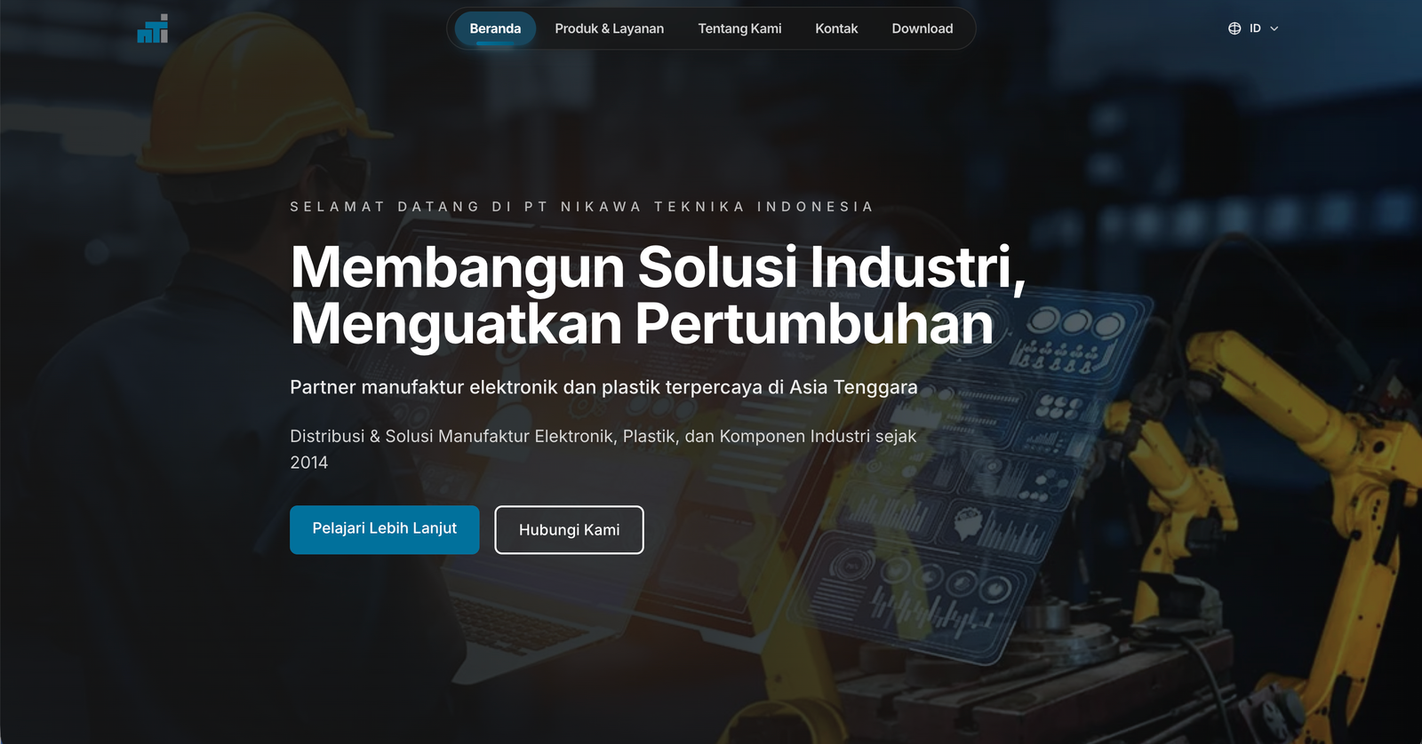 Corporate Landing Page (Nikawa Teknika)
